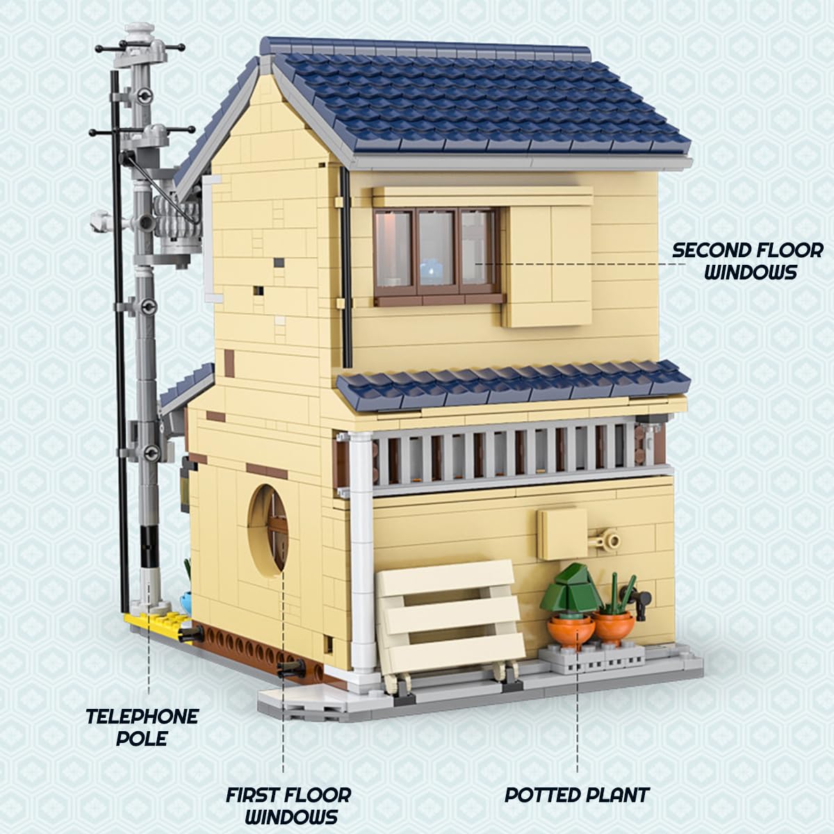 Amazon.co.jp: kowkis 日本茶室セット モジュラービル MOC